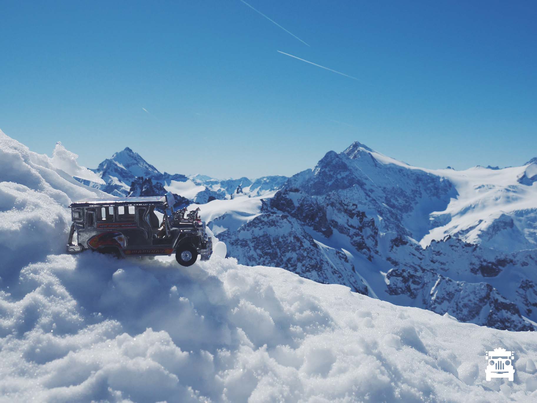 Jeep at the Swiss Alps