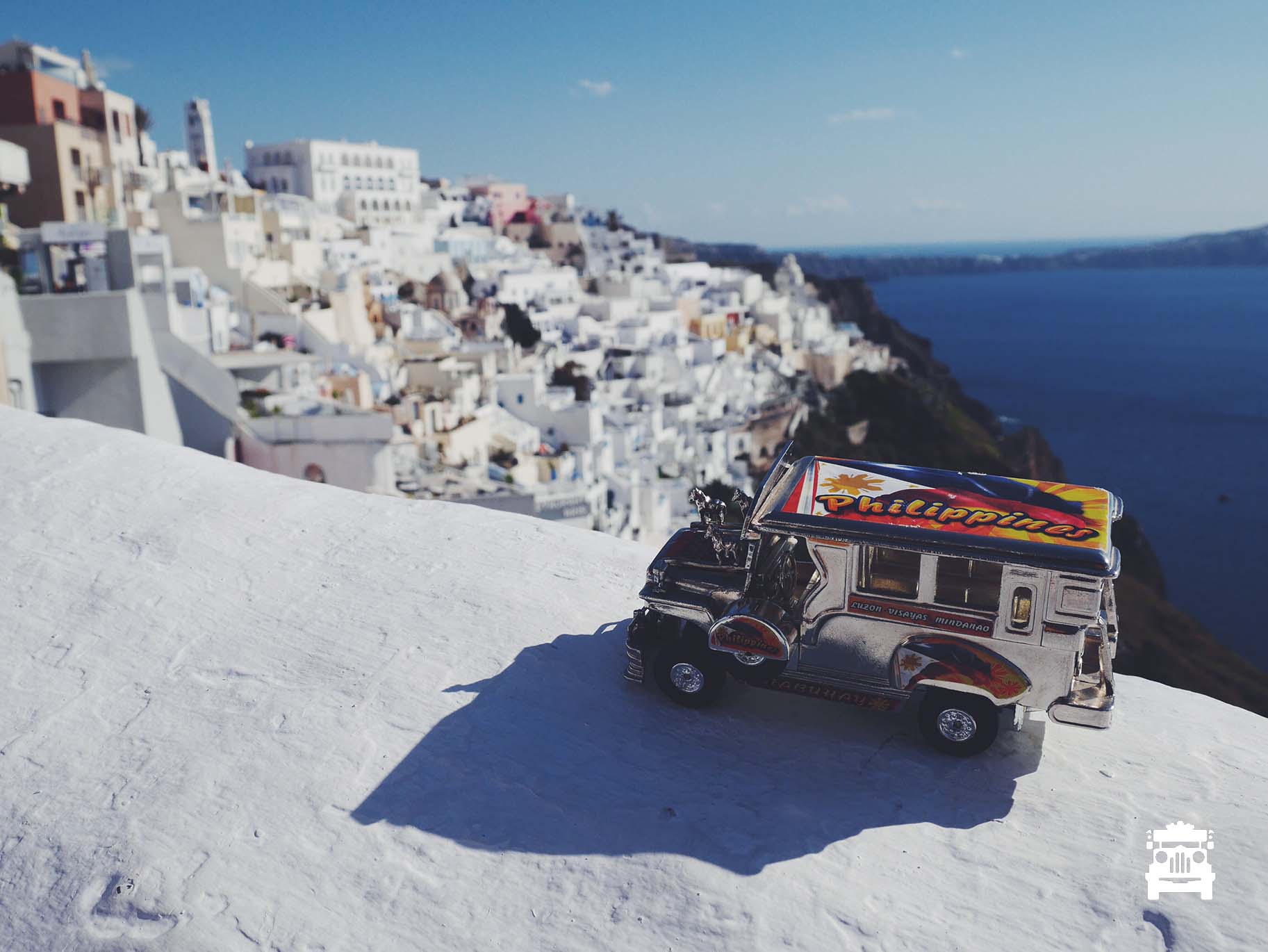 Jeep in Santorini