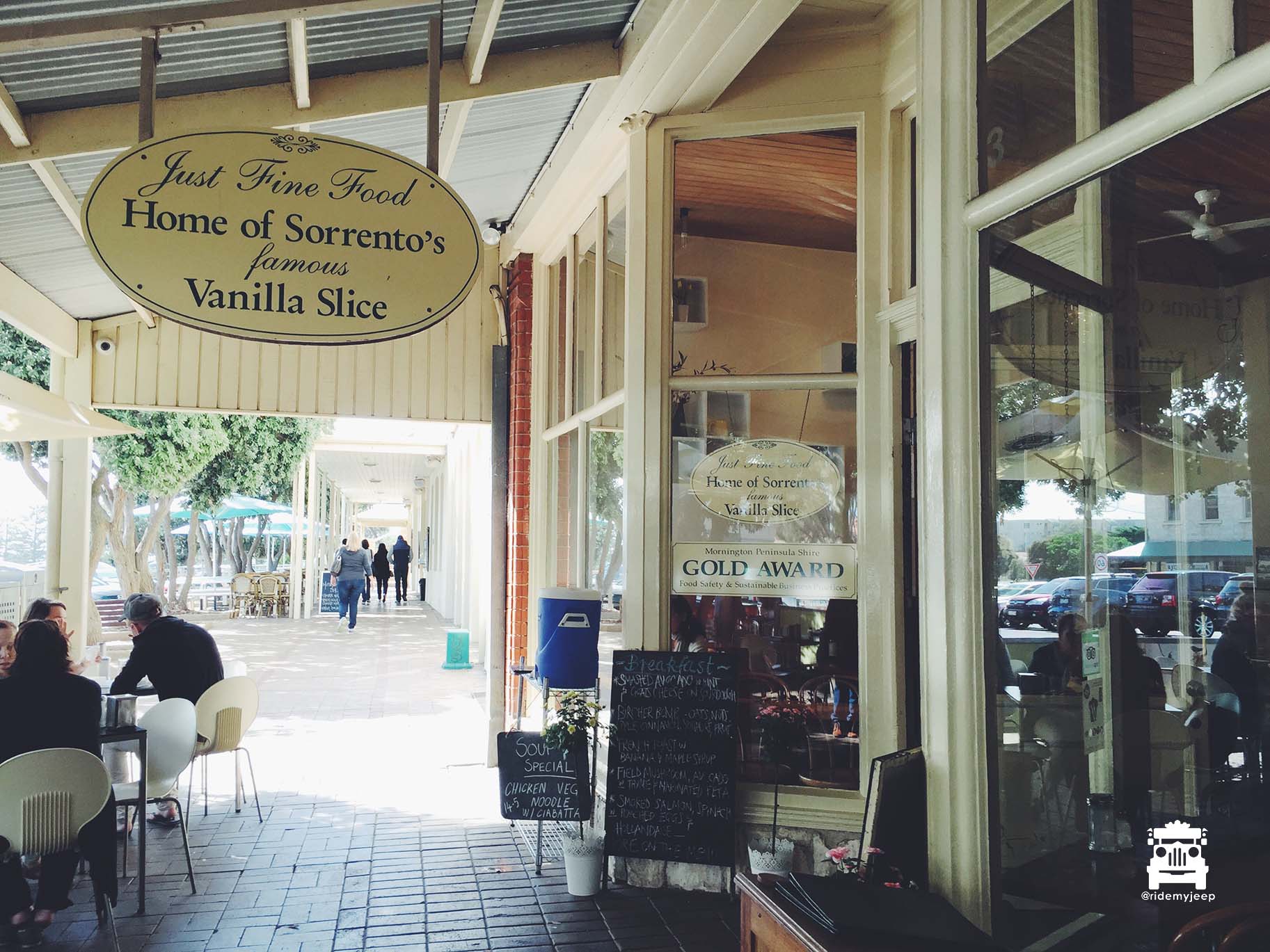 Just Fine Food Delicatessen, the home of the famous vanilla slice