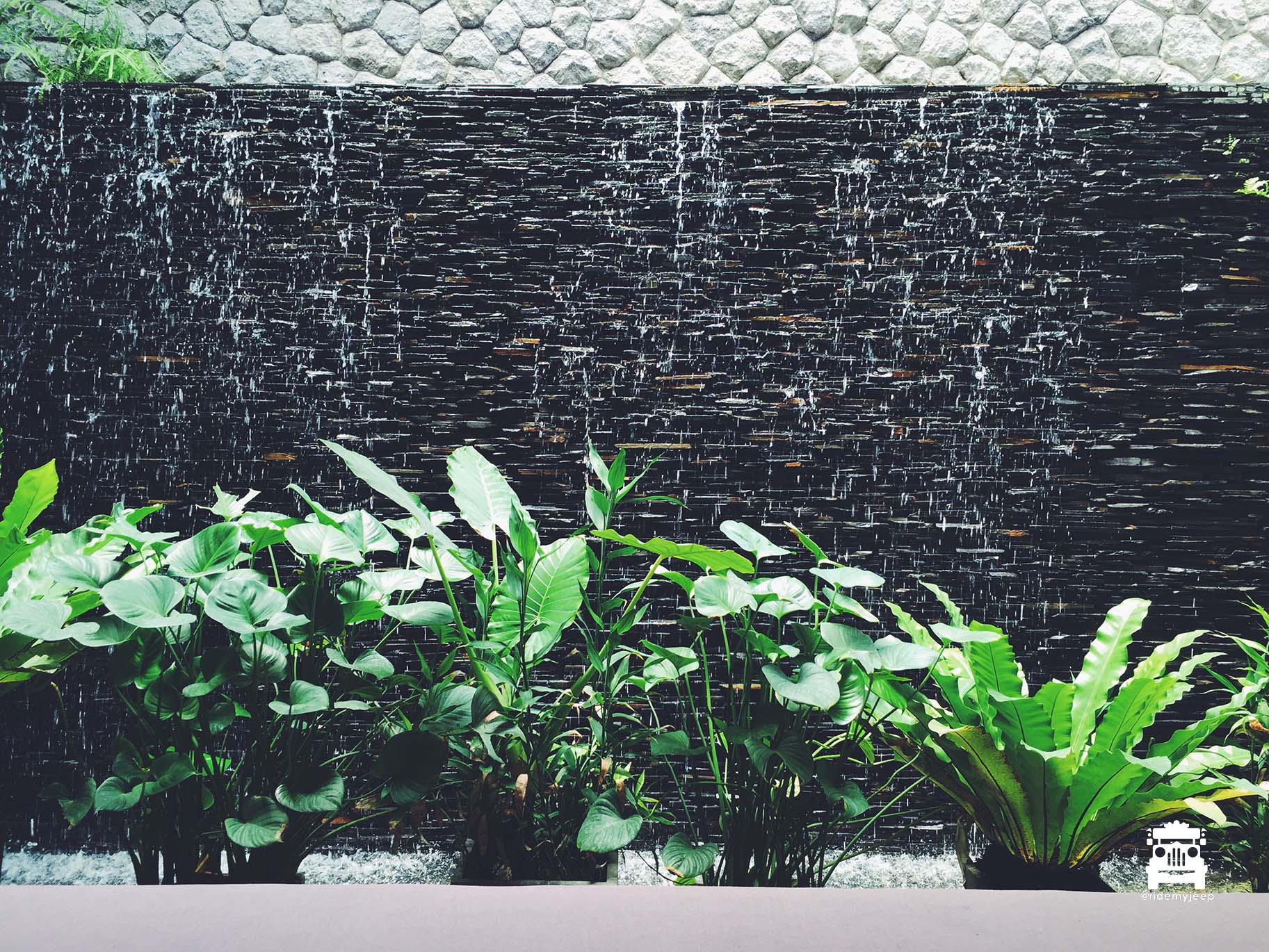 Water wall feature